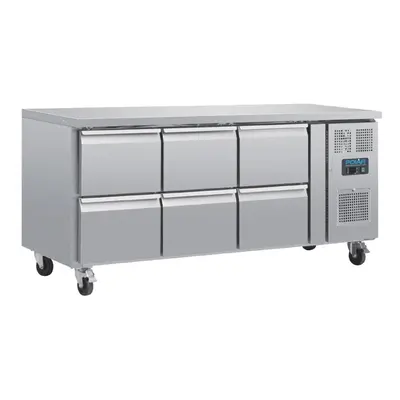 Polar U-Series Six Drawer Gastronorm Counter Fridge