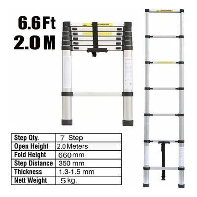 (2.0M) Multi-Purpose Aluminium Telescopic Ladder