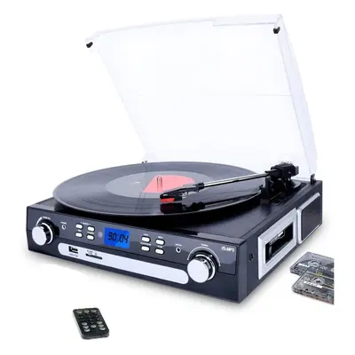 DIGITNOW! Bluetooth Turntable Record Player With Stereo Speakers