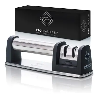 PRO Sharpener A Professionals Choice Manual Knife Sharpener Stage Kitchen Accessor, Non-Slip Bas