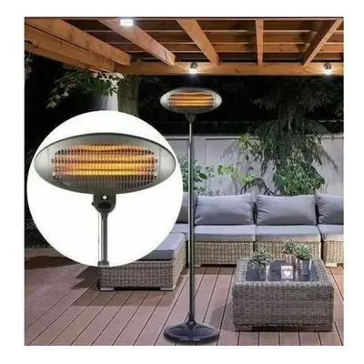 2KW PATIO HEATER GARDEN STANDING ELECTRIC OUTDOOR QUARTZ 2000W 240V