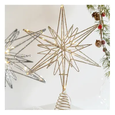 Ginger Ray Gold 3D Wire Star Xmas Tree Topper Decorative Accessory