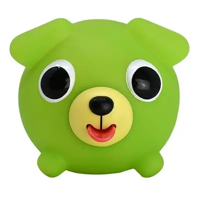 Jabber Ball Sankyo Toys Squeeze and Play Sound Ball - Neon Green Dog