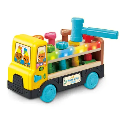 Pound and Pop Truck, Interactive Sensory Toy, Teaches Colours, Numbers and Shapes with Lights an