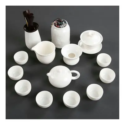 (15 piece set of Western style teapots (as shown in the picture), Universal version) Dehua Sheep