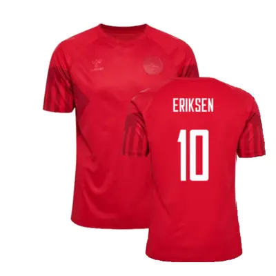 (S) Denmark Home Jersey (Eriksen 10)