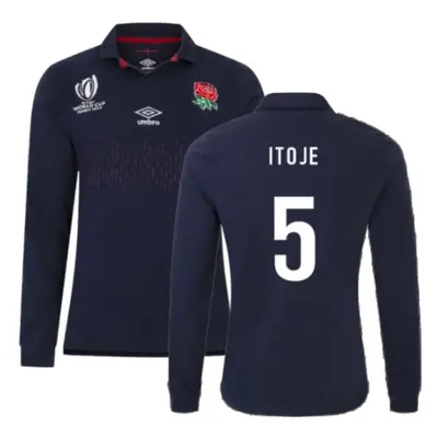 (S) England RWC Alternate Rugby LS Classic Shirt (Itoje 5)