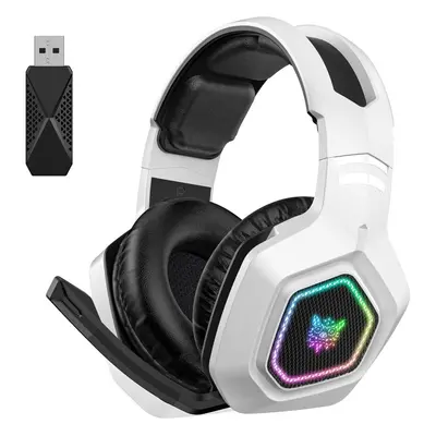 ONIKUMA B100 Bluetooth 5.3 Wireless Bluetooth Headphone with Microphone (White)