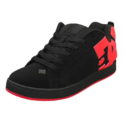 DC Shoes Court Graffik Womens Skate Trainers in Black Pink - 4.5 UK