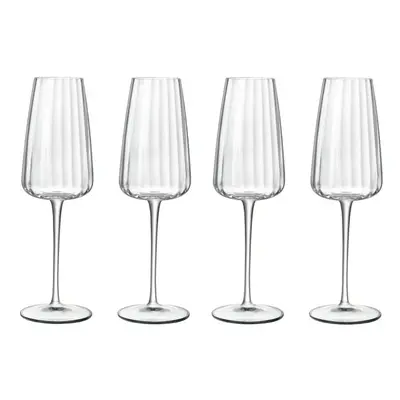 Luigi Bormioli Optica Sparkling Wine Glasses - ml Drinkware - Pack of