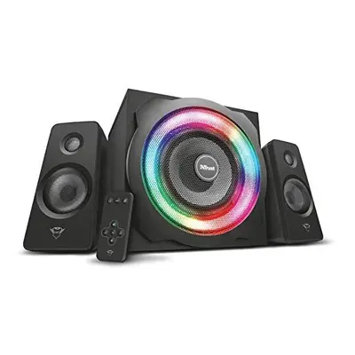 GXT Tytan RGB PC Gaming Speaker System Sound System with with Subwoofer UK Plug LED Illuminated 