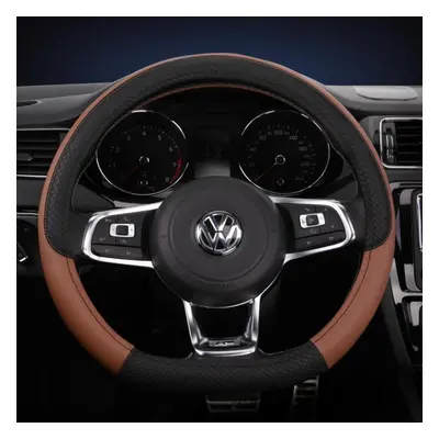 (1) D Shape Car Steering Wheel Cover For Vw Jetta 2017- Golf Scirocco Bettle 2012- Tiguan Auto