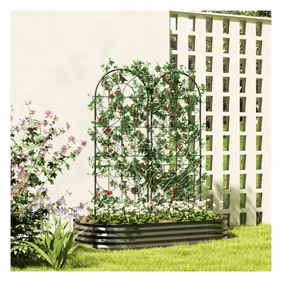 Outsunny Set of Metal Garden Trellis, Outdoor Trellis Panels, x 50cm