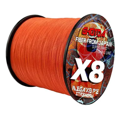 (orange, 18lb) Carp Fishing Line 1000m Strands Braided 8x Multifilament Pe Saltwater Fishing Acc