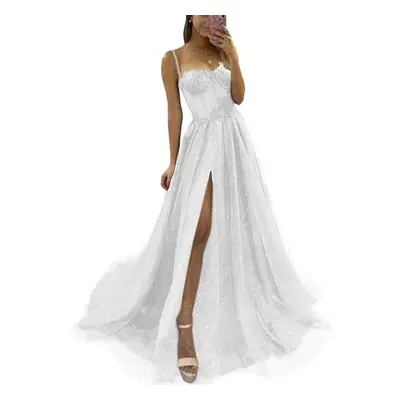 (white, 3XL) New Arrival Prom Party Dresses Vestido De Festa Blue Neck Dress Elegant Style Lace 