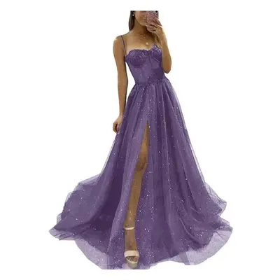 (light purple, 4XL) New Arrival Prom Party Dresses Vestido De Festa Blue Neck Dress Elegant Styl