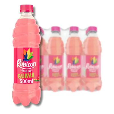 Rubicon Pack Sparkling Guava Flavoured Fizzy Drink with Real Fruit Juice, Handpicked Fruits for 