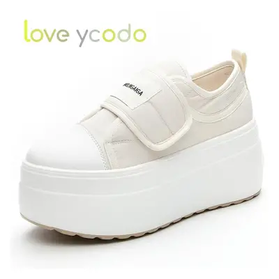 (beige, 35) Spring And Autumn Platform Fashion Casual Shoes For Women And Girls Students