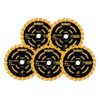 5 x Dewalt DT10624 Circular Saw Blades x x 24T Extreme Framing DCS391