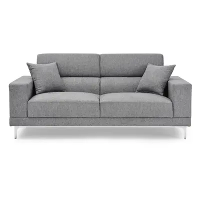 (2 Seater) Viva Sofa, Grey Fabric Settee, Seater, Seater