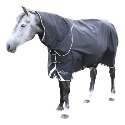 (7', Black) Highlander Plus 200g Horse Turnout Rug & Neck Cover