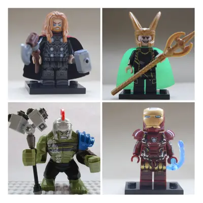 Marvel Super Hero Toy Action Mini Figures Fit Lego Sets Thor Loki Hulk