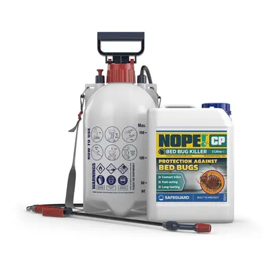 (5L & Sprayer) NOPE CP Bed Bug Killer Spray - Odourless & Non-Staining Treatment for Mattress, B