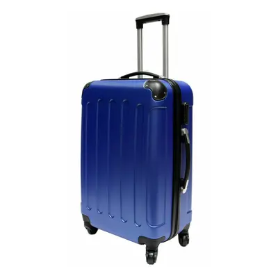 (Blue, Medium) Hampton & Stewart Spinner wheel HardShell Suitcase