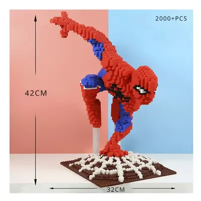 (SPIDERMAN) Lego Style Super Hero Building Brick Action Figure Captain America Iron Man Spiderma