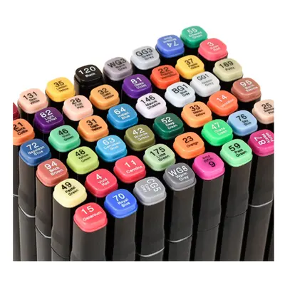 (80 colors) 48/60/80 Colour Double Headed Oily Marker Set Sketch Drawing Graffiti Art Markers fo