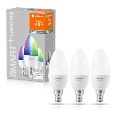 (RGBW, E14) 3pk LEDVANCE Smart+ Wi-Fi LED Light Bulbs