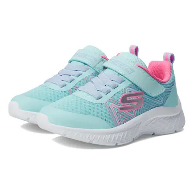 Skechers Microspec Plus-Swirl Sweet Sneaker Aqua/Pink 1.5 US Unisex Little Kid