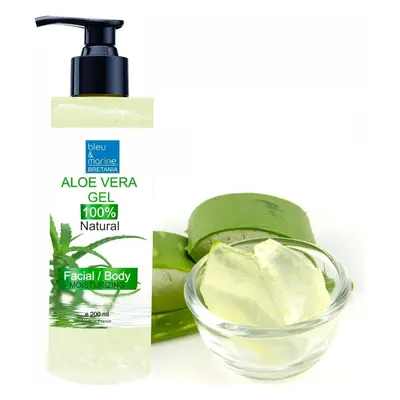 100% Natural Aloe Vera Gel Face Moisturiser Hair Gel Body Lotion - Aftersun Gel Aloe Vera Healin