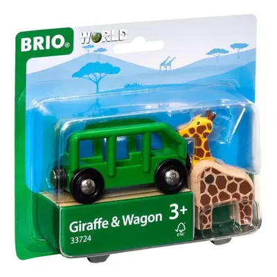 BRIO World - Giraffe and Wagon Set | Imaginative Play Toy Train Accessory for Kids | FSC-Certifi