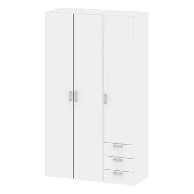 Wardrobe - Doors Drawers in White