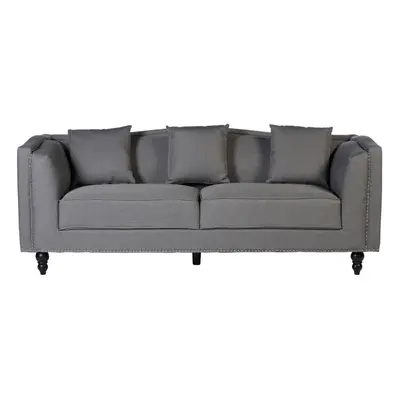 Premier Housewares Feya Seat Grey Fabric Sofa