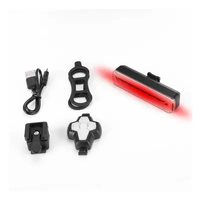 (Red) Wireless Remote Control Bicycle Signal Tail Light Bike Turn Signal Light USB Charging Wate