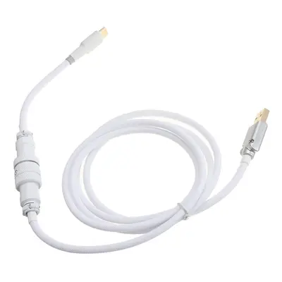 (White, Type-C) Air Plugs Mechanical Keyboard Data Cable Type c Mimi USB Interface Suitable for 