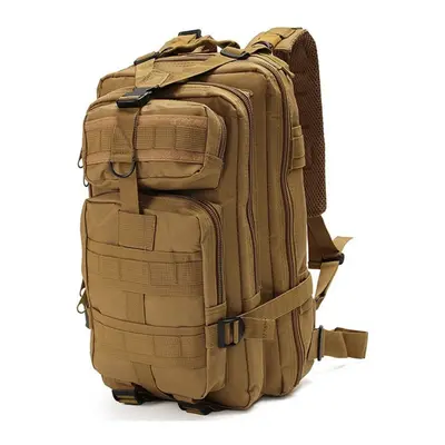 (Khaki, Backpack) Outdoor Military Army Tactical Shoulder Bags Trekking Sports Travel Rucksacks 