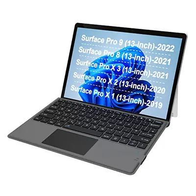 Microsoft Surface Pro Pro & Pro X Type Cover, Ultra-Slim Portable Bluetooth Wireless Keyboard wi