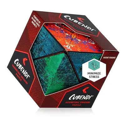 CUBENDI Geometric Origami Puzzle - Infinity Fidget Cube for Adults Kids & Teens - Mesmerizing & 