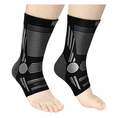 NEENCA Professional Ankle Brace Compression Sleeves (Pair) Ankle Support Wrap. Heel Sleevs for A