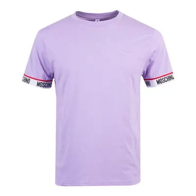 (247 Lilac, XL) Moschino Tape Pop Up Logo T-Shirt