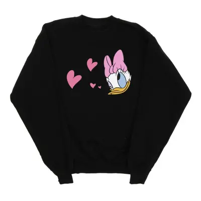 (XXL, Black) Disney Mens Daisy Duck Kisses Sweatshirt