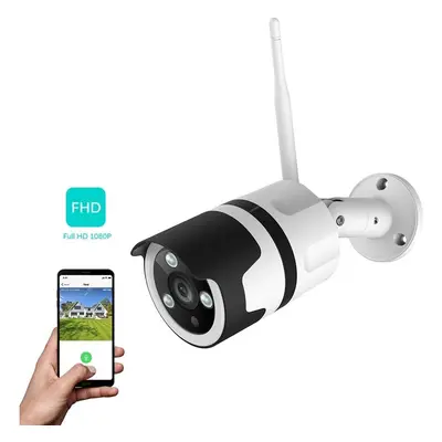 Outdoor Surveillance Camera 1080P FHD WiFi IP Camera Compatible with Alexa, IP66 Waterproof Dust