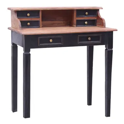 vidaXL Writing Desk with Drawers Writing Table Study Desk Solid Mahogany Wood