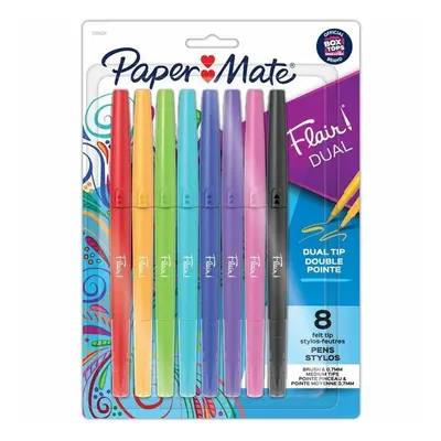 Paper Mate PAP2181604 Flair Duo Assorted Color Pen, Pack of