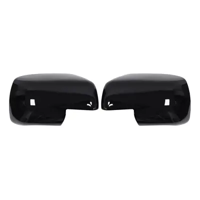 Front Right and Left Outside Full Wing Mirror Covers Gloss Black for Freelander Discovery Range 