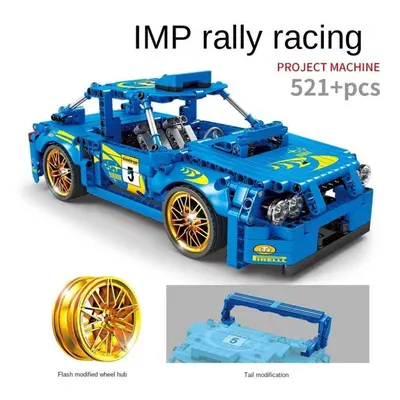 (as the picture) Kazi Building Block Huili Sports Car Racing Series Children&apos;s Puzzle Build