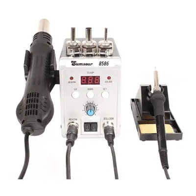 Smd Rework Soldering Station 700w In Digital Display Hot Air Gun Solder Iron 220v / 110v Esd Wel